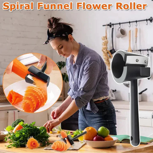 (🔥 Promotion- SAVE 48% OFF) Spiral Funnel Flower Roller